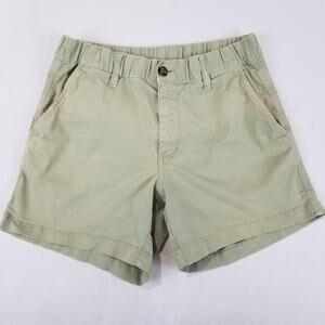 Bearbottom Shorts Mens Medium Green 5.5 Inch Casual Stretch Flat Front Pockets